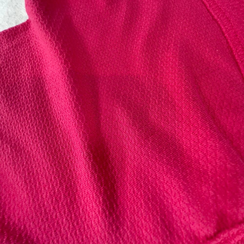 Avia Long Sleeve Shirt Woman's S / Ch 4-6 Running w/ Thumbholes HOT PINK - Picture 10 of 11